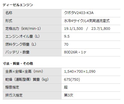 画像: ディーゼルエンジン発電機